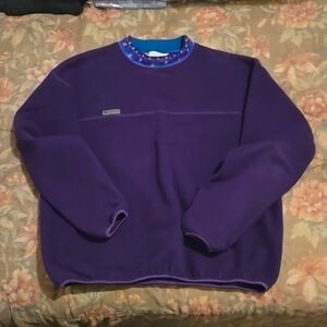 Columbia crewneck fleece, Aztec collar w/ Columbia patch size XL